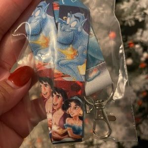NEVER USED 💙 Disney Jasmine / Aladdin lanyard